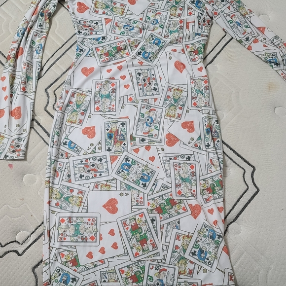 Fun dress with casino cards medium - Picture 2 of 3